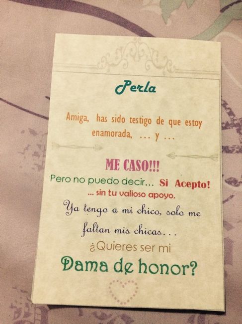 Invitación damas de honor - 4