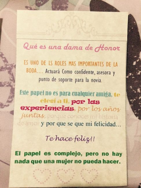 Invitación damas de honor - 5