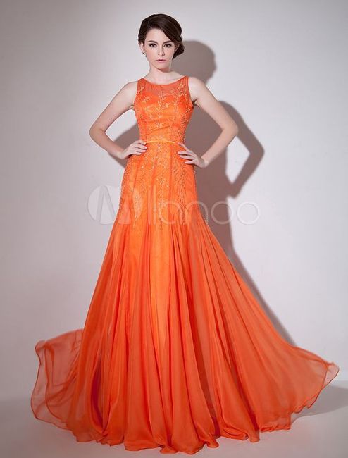 Vestidos para dama Naranjas! 10