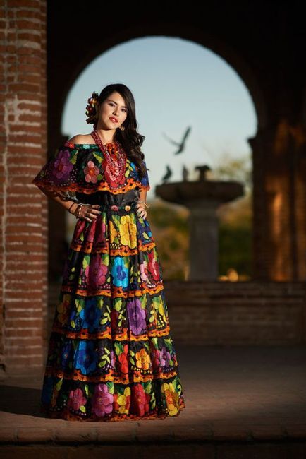 Vestidos para dama Boda Mexicana 7