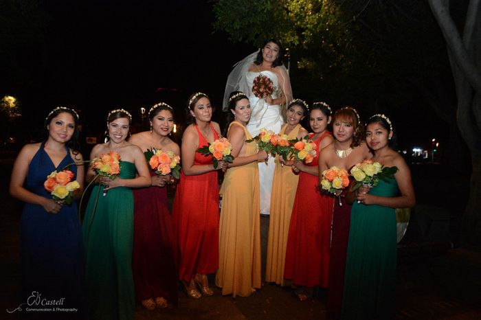 Mis damas salieron de "damas Bridesmaids" 4
