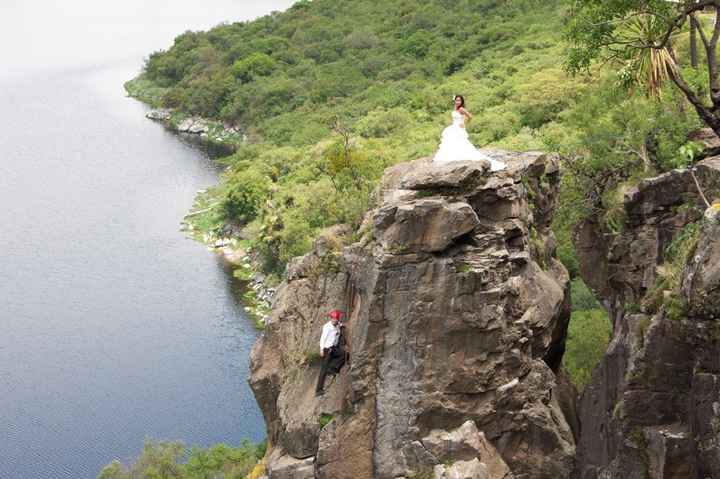Desde esa vista la presa da su mejor angulo