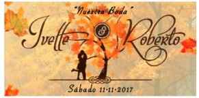 Etiqueta por el frente