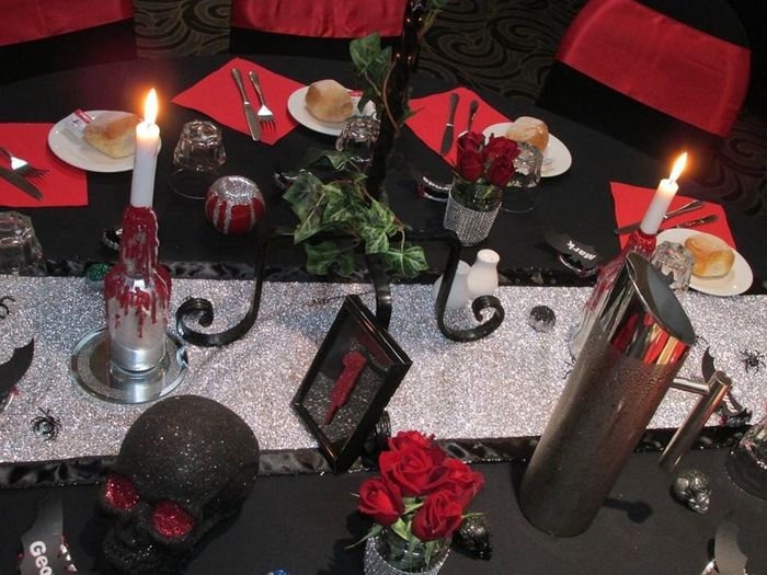 una decoracion obscura y romantica