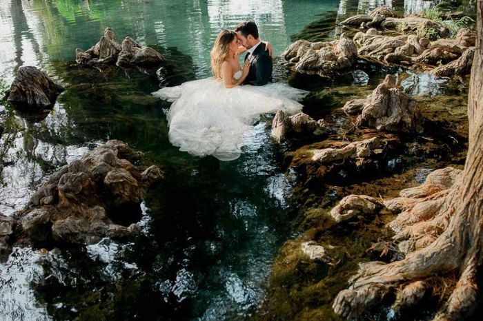 una toma romantica