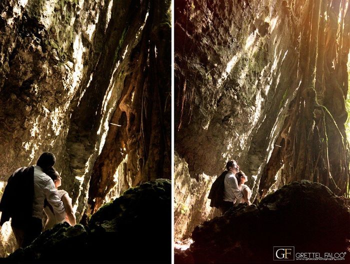 y su bosque tropical donde existen cavernas