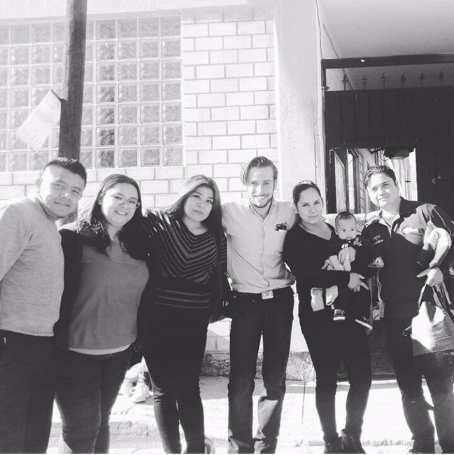 Aquí todos juntos después de la supuesta presentación!