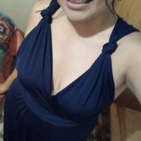 Ya con el vestido de dama