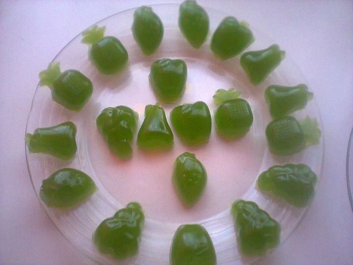 las gomitas  de postre