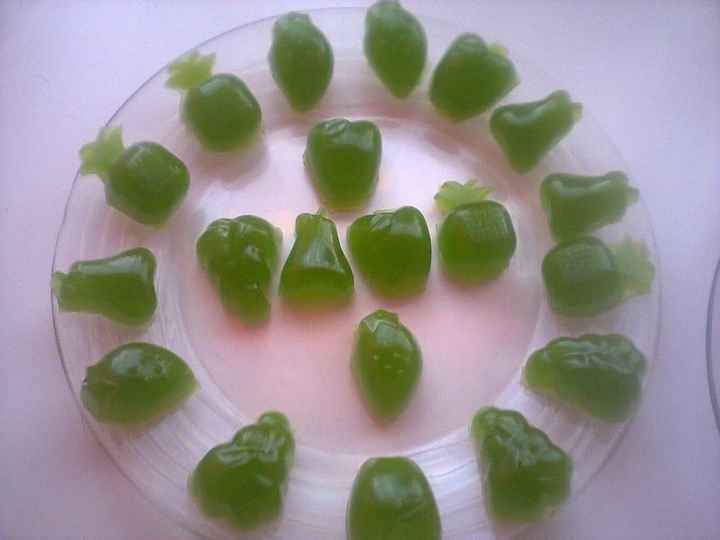 las gomitas  de postre