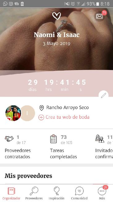 a un mes  e invitaciones listas ✔👰❤ - 1