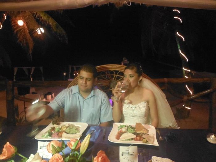 palapa para la cena