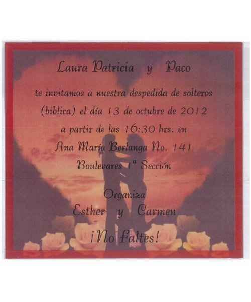 invitación despedida