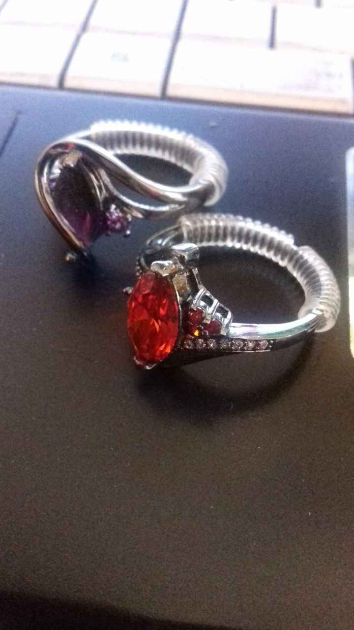 Mis anillos de compromiso :D