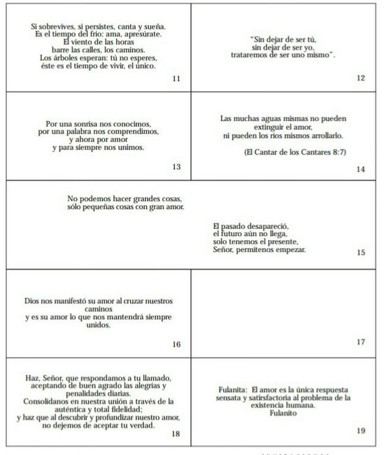 Pensamientos para invitaciones de boda - 3