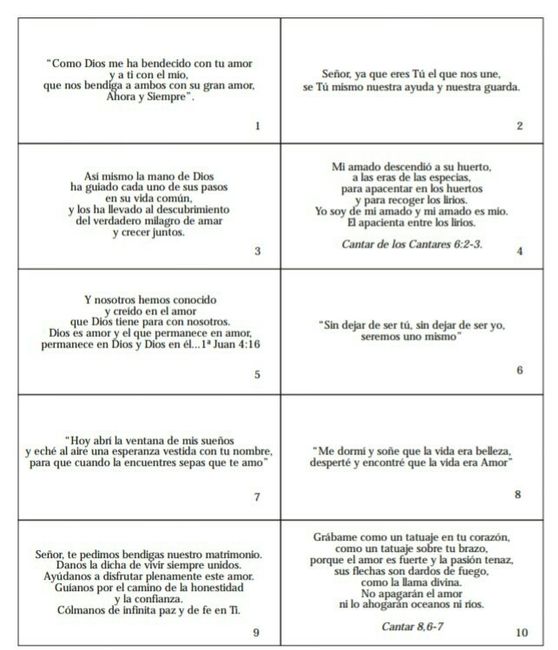 Pensamientos para invitaciones de boda - 4