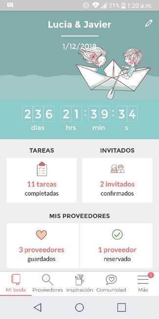 ¿Cuánto falta para que se casen? - 1