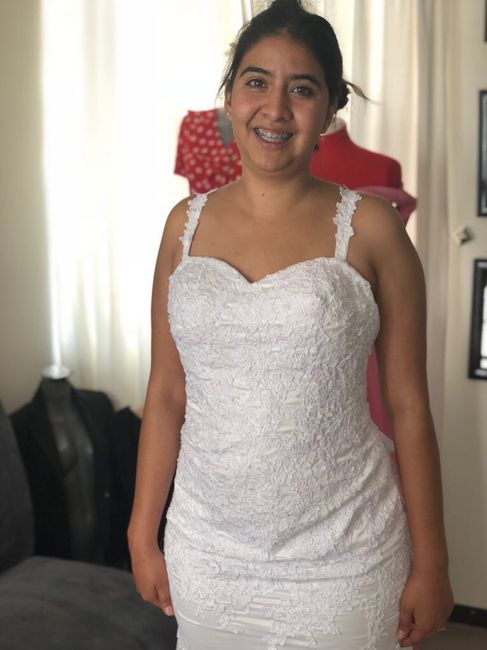 Nuevo arreglo de vestido ! a 5 días de la boda - 2