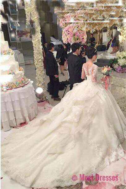 Vestidos de Novia, con cola larga!! 👰 - 14