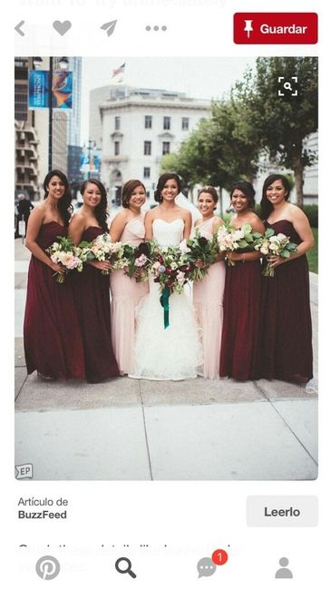 Damas rosa blush y vino - 3