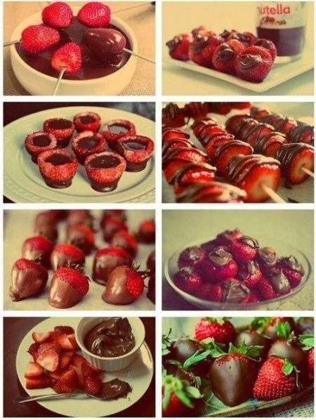 Fresas con chocolate