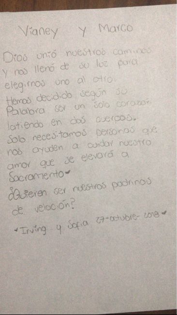 Mi texto para padrinos ❤️ - 1