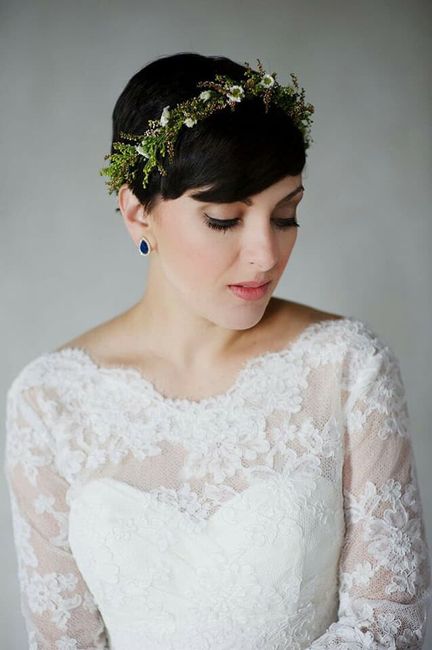 Novias de cabello corto ❤️ - 9