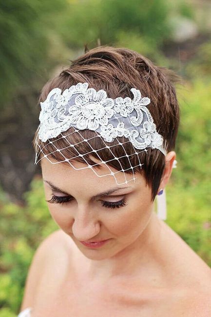 Novias de cabello corto ❤️ - 15
