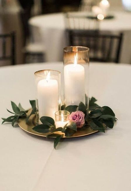 Centros de mesa con velas - 14