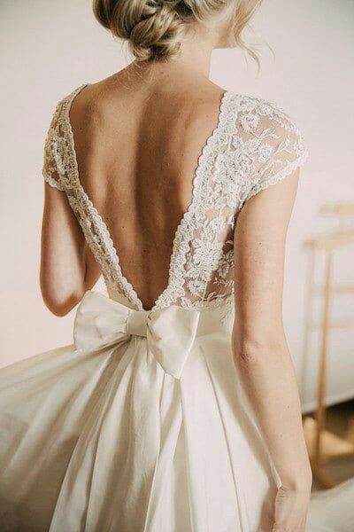 Vestidos de novia con moño - 14