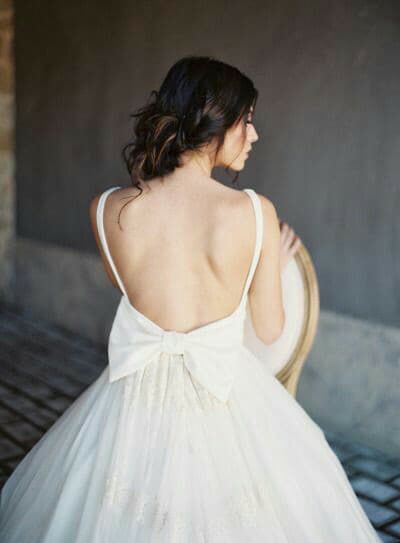 Vestidos de novia con moño - 17