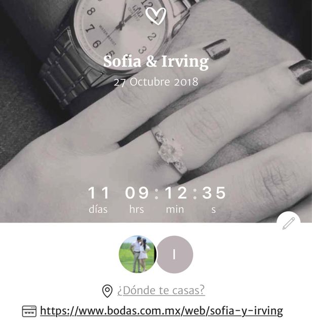 ¿cuánto falta para sus bodas? - 1