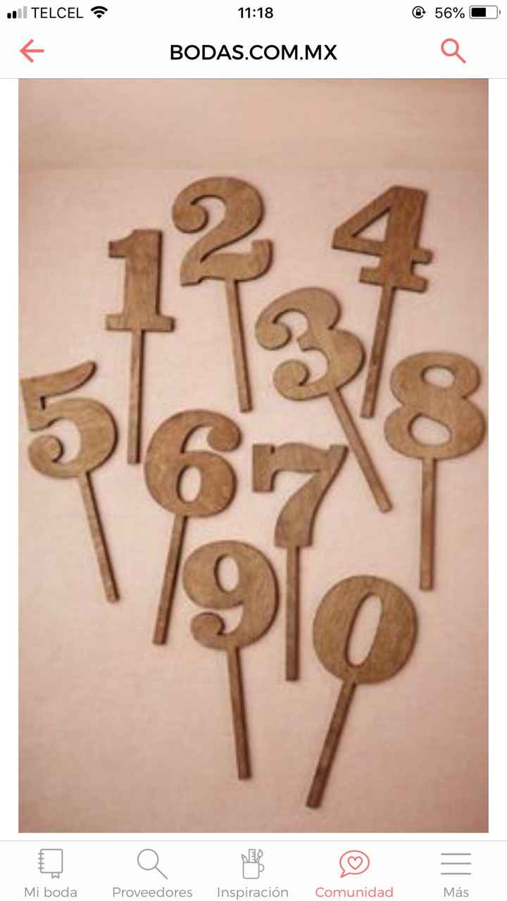 Ustedes enumeran sus mesas?....ideas! - 1
