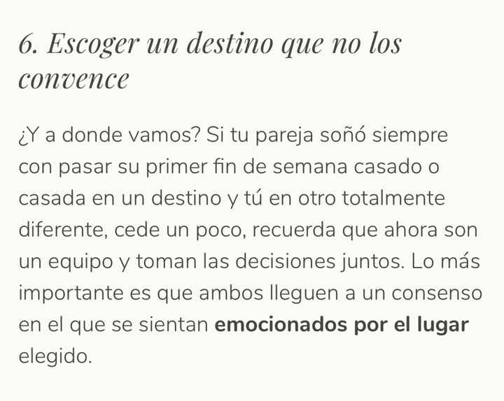 8 errores en la luna de miel! - 6