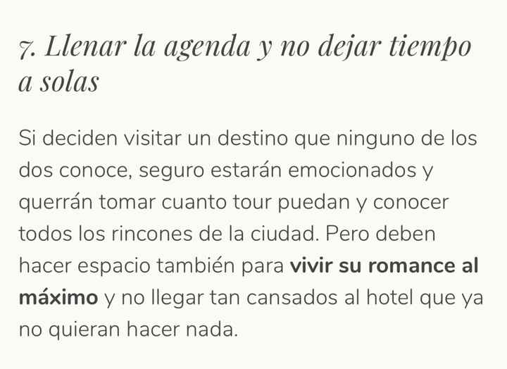 8 errores en la luna de miel! - 8