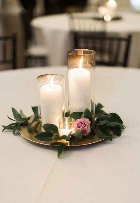Centros de mesa con velas - 14