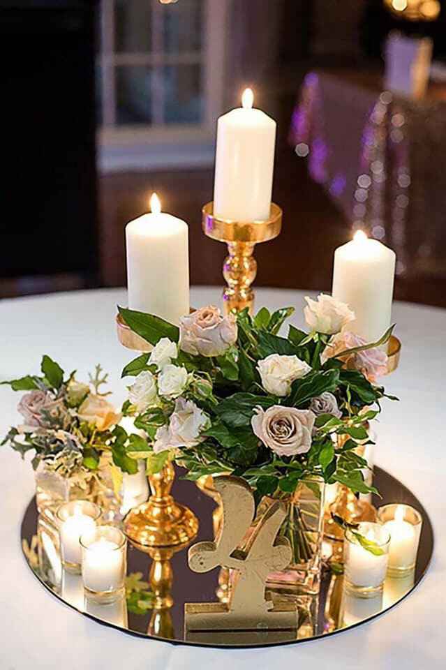 Centros de mesa con velas - 15
