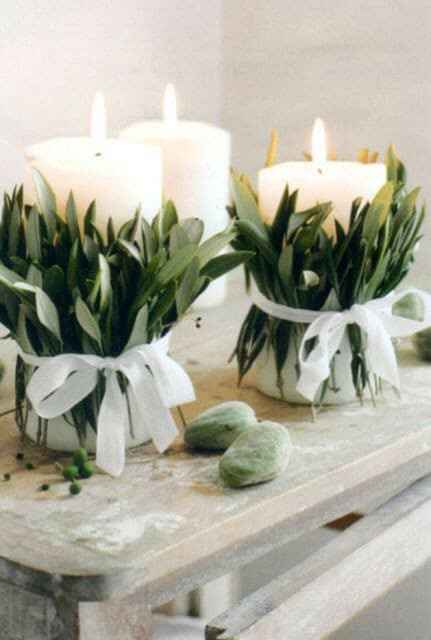 Centros de mesa con velas - 16
