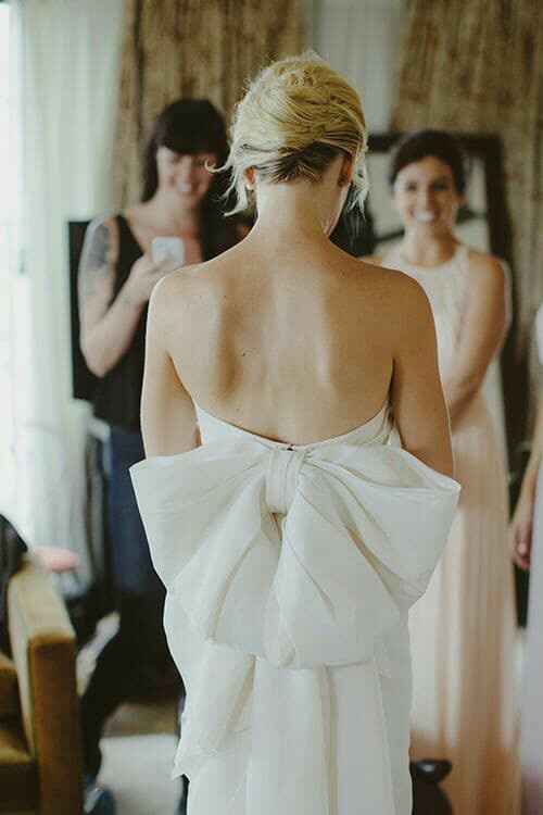 Vestidos de novia con moño - 11