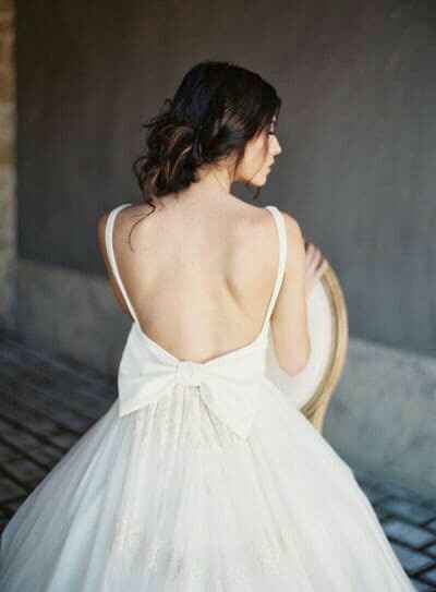 Vestidos de novia con moño - 17