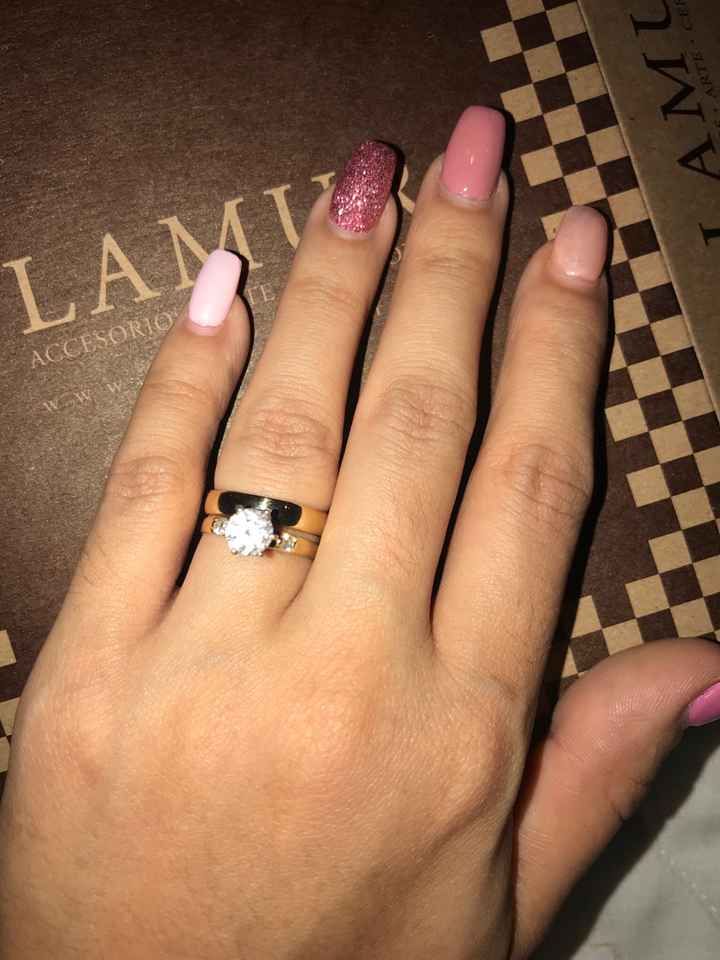 Alianzas y anillo de compromiso junto!!!!! - 1