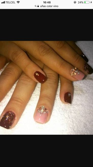 Uñas en color vino - Foro Moda Nupcial - bodas.com.mx