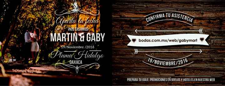 Nuestro save the date .. uds ya lo tienen ?? - 1