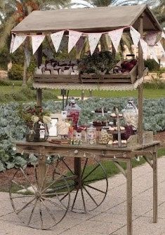 Carreta con antojitos o dulces