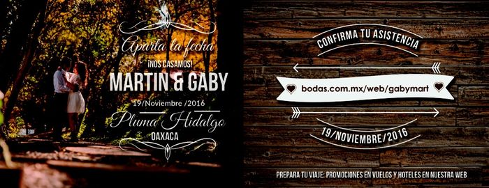 Nuestro save the date .. uds ya lo tienen ?? - 1