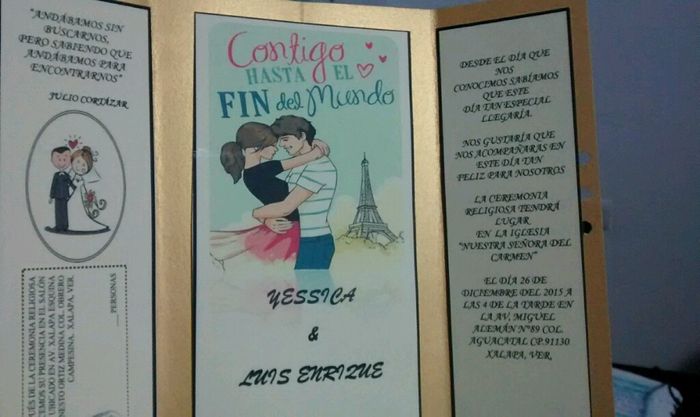 Poco a poco ya falta menos invitaciones listas - 3