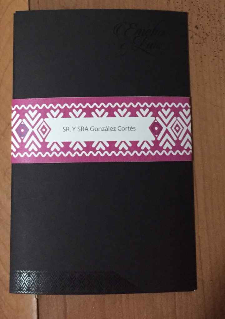 Boda tradicional - invitaciones - 1