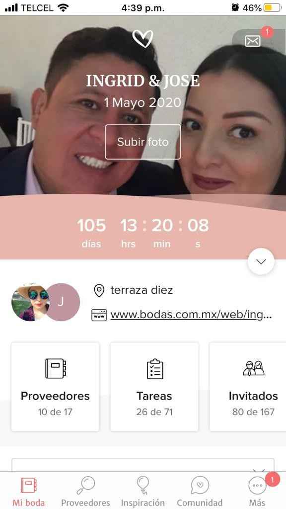 105 dias!!!! no puedo creer que este tan cerca el gran dia... 