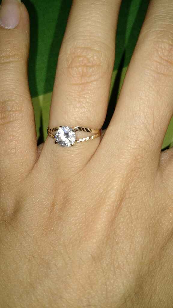 Anillo de compromiso brilloso 💍✨ - 1