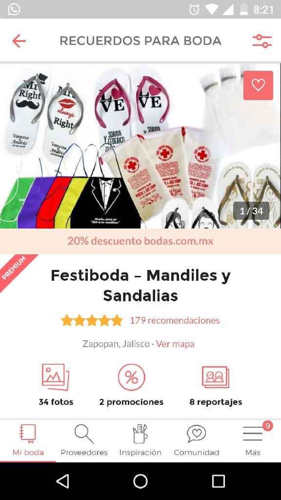 Recomendaciones es de proveedores. - 1